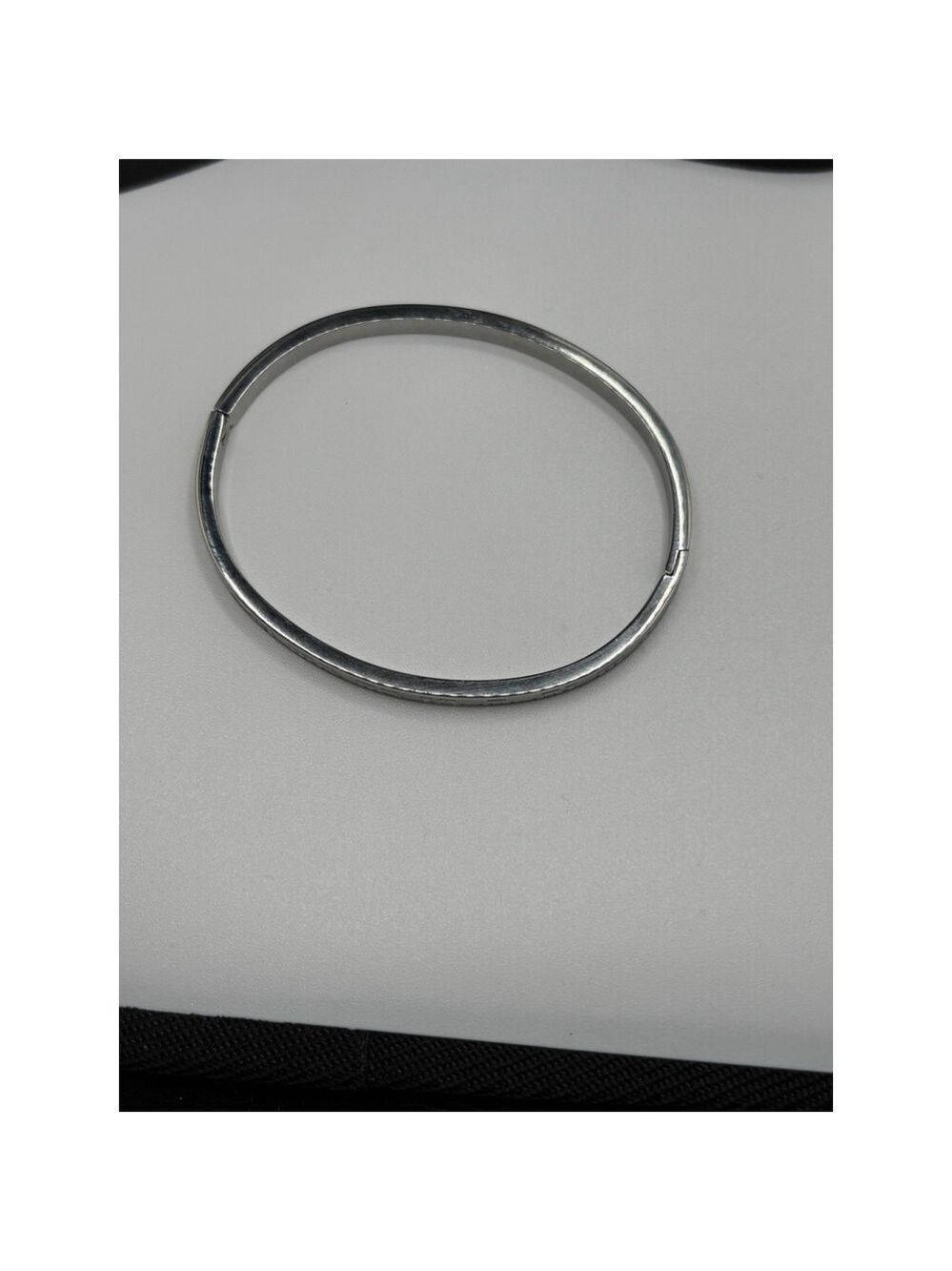 Vintage Monet Textured And Etched Silver Tone Bangle Bracelet